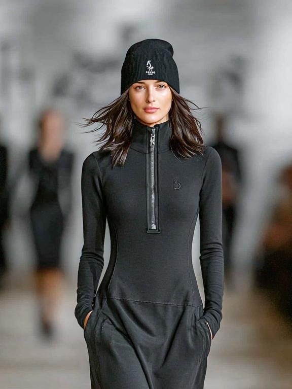 Elise™ | Maxi-jurk met hoge hals en zachte afwerking