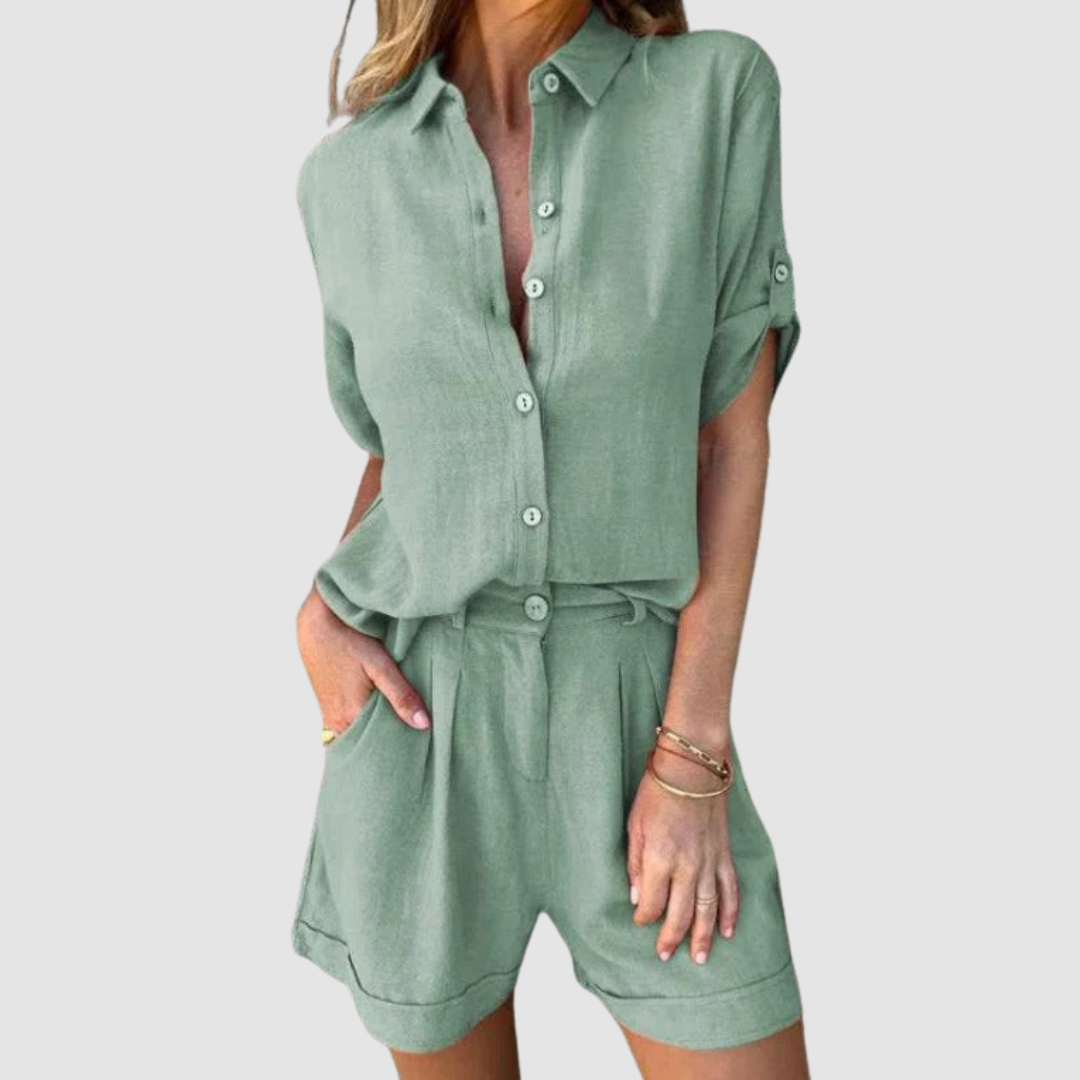 Alba™ Zomer Set | Lichtgewicht Top en Relaxed Broek